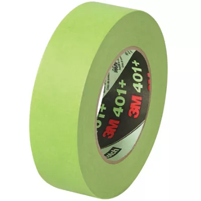 1 1/2" x 60 Yards Green 3M 401+/233+ Masking Tape 8 Rolls/Case