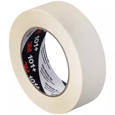 1 1/2" x 60 Yards Tan 3M 101+ Masking Tape 12 Rolls/Case