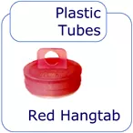 1 1/4" Red Packaging Tube Caps for .288" ID Tubes | Flat Plug Caps