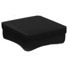 1" Black Packaging Tube Caps | Snap-In End Caps