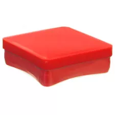 1" Red Packaging Tube Caps | Packaging Tube Caps