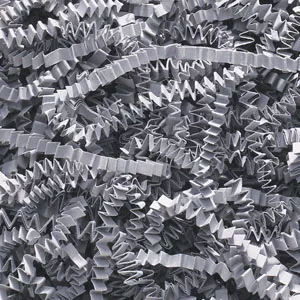 10 lb. Slate Gray Crinkle Cut Paper Shred