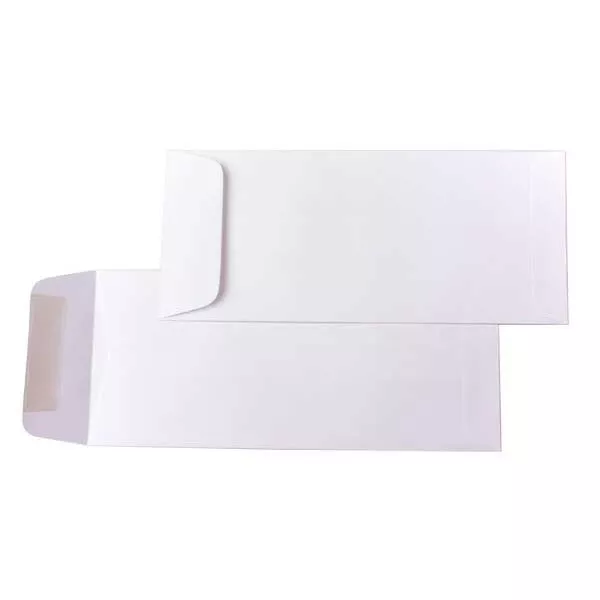#10 Policy Premium Opaque Envelopes, White (50 Pieces)