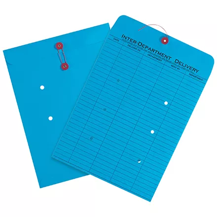 10 x 13 Blue Inter-Dept Envelope Printed 1 Side 100/Case