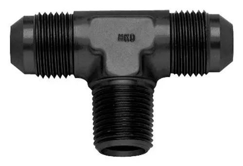 10anto 1/2 MPT On-Run TeeFitting Black