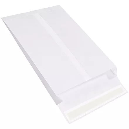 12 x 16 x 2 White End Opening Tyvek Envelope 100/Case