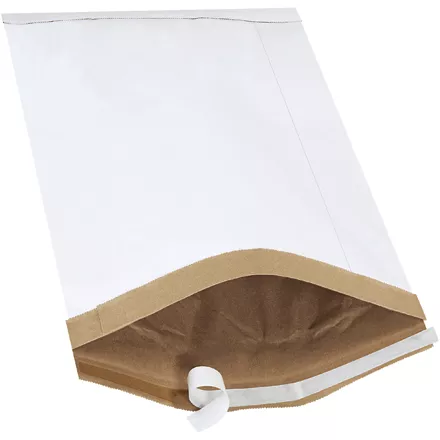 14 1/4" x 20" (7) White Self-Seal Padded Mailers 50/Case