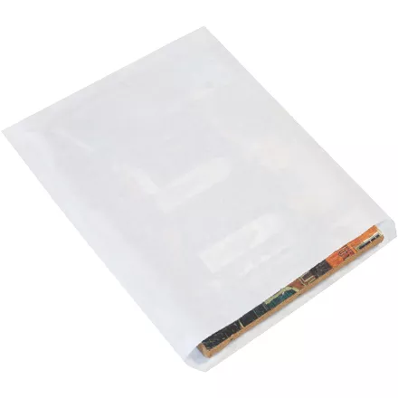 15 x 18 #15 White Flat Merchandise Bag 1000/Bundle