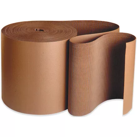 15" x 250' - A Flute Kraft Single Face Corrugated Roll