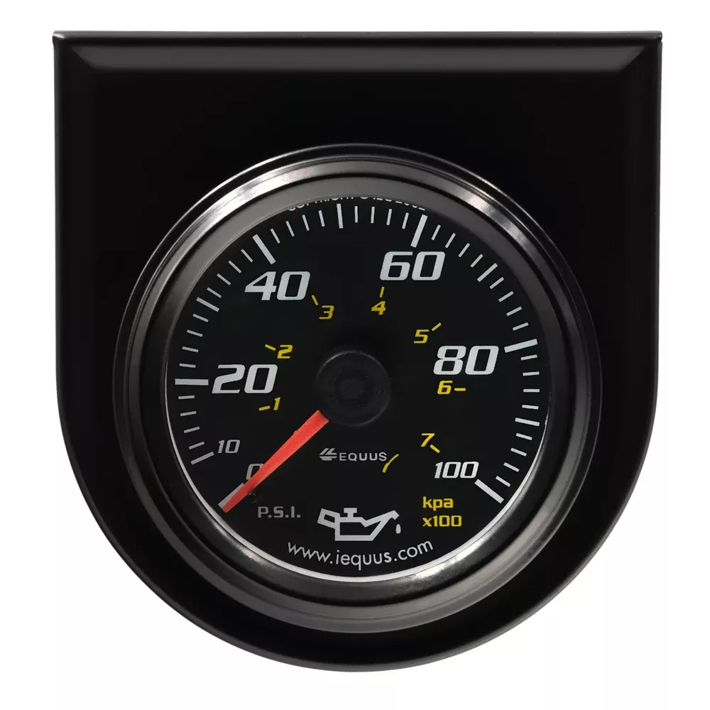 2.0 Dia Oil Pressure Gauge Black0-100psi