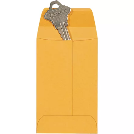 2 1/4 x 3 1/2 Kraft Coin Envelope 5000/Case