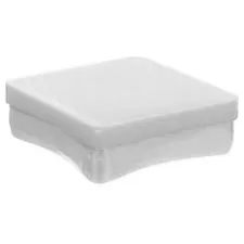 2" White Packaging Tube Caps | Retail Tube End Caps