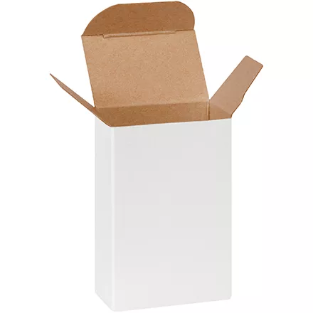 2 x 1 1/4 x 3 White Folding Carton 1000/Case