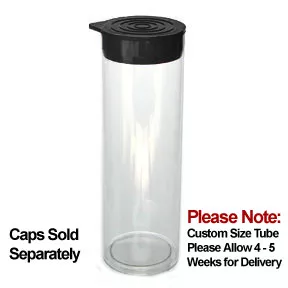 2 x 14 Clear Plastic Tubes RD 2.032 1000/ctn | Clear Container Tube