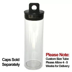 2 x 2 Clear Plastic Tubes RD 2.032 1000/ctn | Clear Container Tube