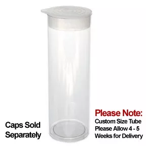 2 x 9 Clear Plastic Tubes RD 2.032 1000/ctn | Recyclable Plastic Tube