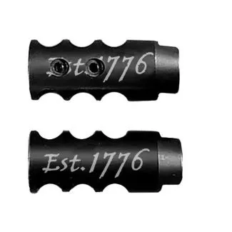 .223/5.56/.22LR Competition Muzzle Brake 1/2×28 Pitch Engraved – EST. 1776
