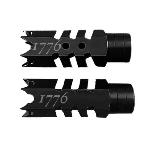 .223/5.56/.22LR Shark Muzzle Brake 1/2×28 Pitch Engraved – 1776
