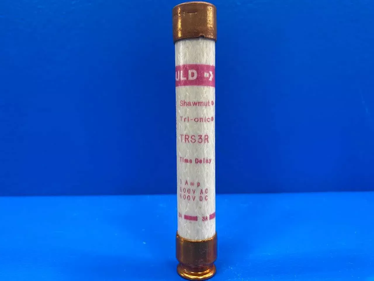 3 Amp Class RK5 Time Delay Fuse 600V Mersen Tri-Onic TRS-3R