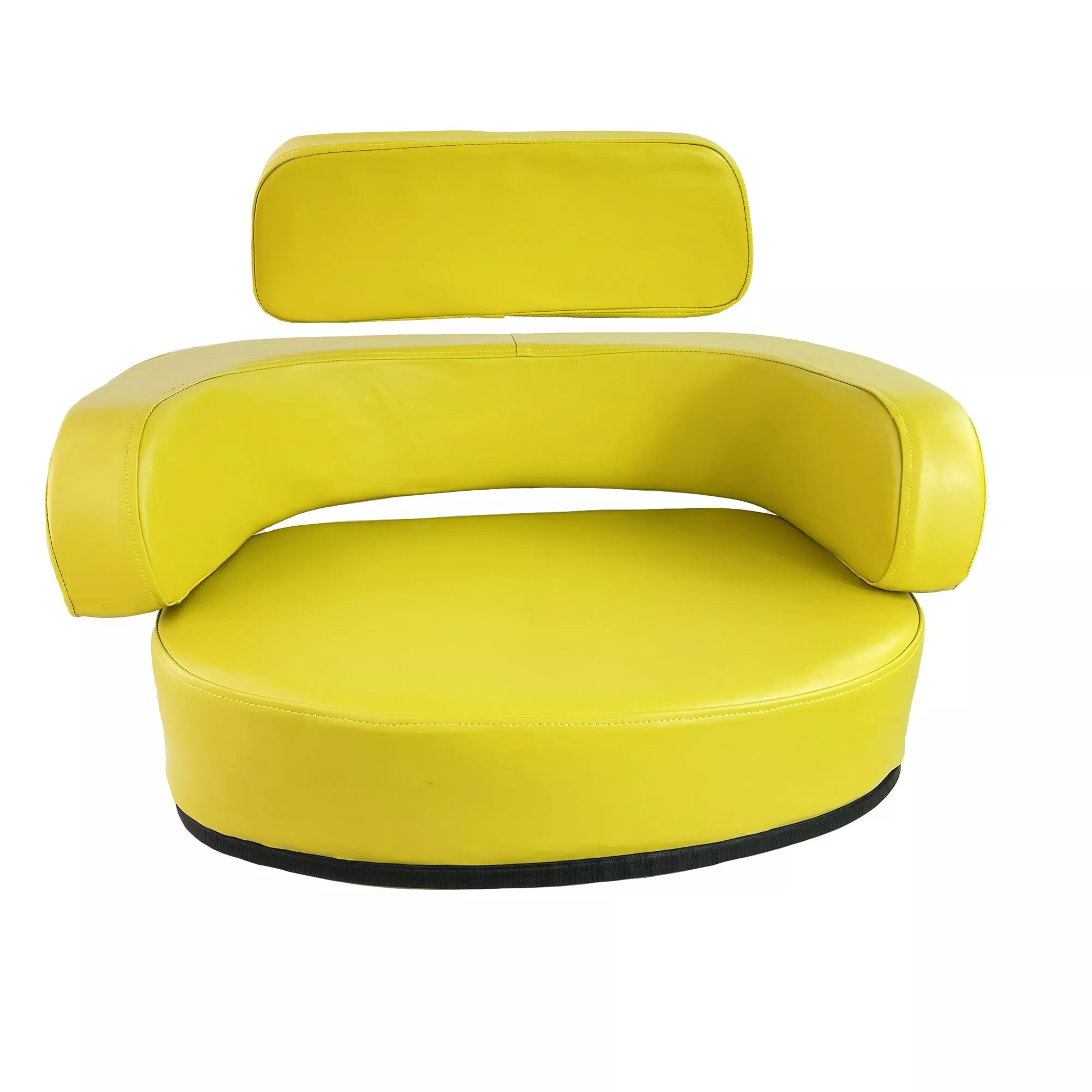 3 Pc Yellow Vinyl Seat Cushion Kit Set for John Deere