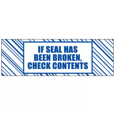 3" x 110 Yards "If Seal Has Been" Tape Logic Security Tape 6 Rolls/Case