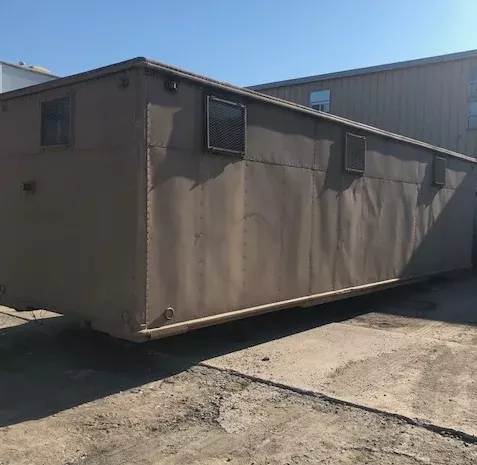 35' Custom Tool Room Container - Insulated, New Roof, Windows & Electrical Setup