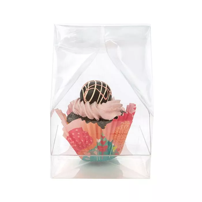 4" x 4" x 9" Single Cupcake Bag Set w/Paper Bottom (100 Sets)