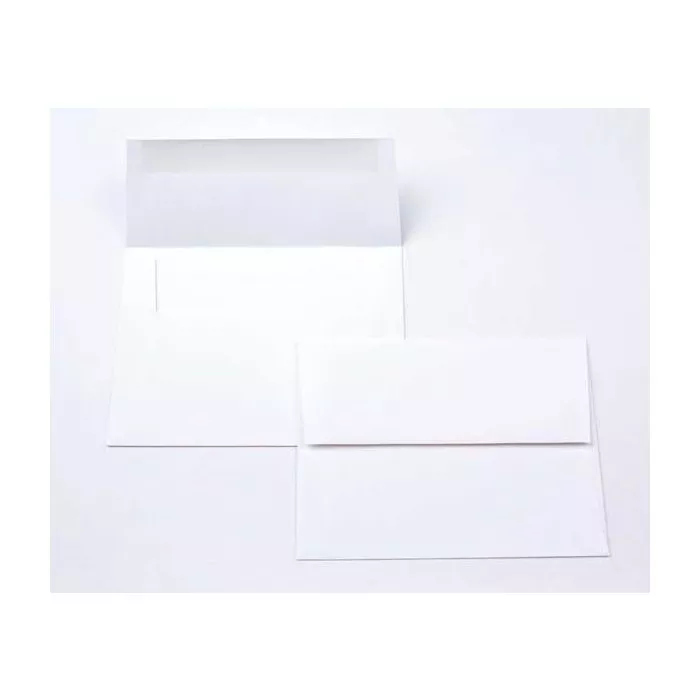 5 3/4" x 4 3/8" Mohawk Options 100% PCW Recycled Envelopes, White (50 Pack)