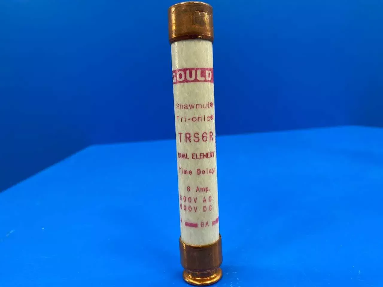 6 Amp Class RK5 Time Delay Fuse 600V Mersen Tri-Onic TRS-6R