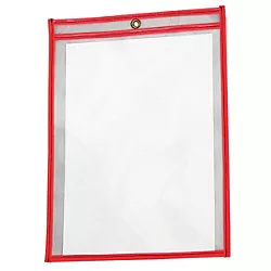 6" x 9" Fluorescent Red Job Ticket Holders 15/Case