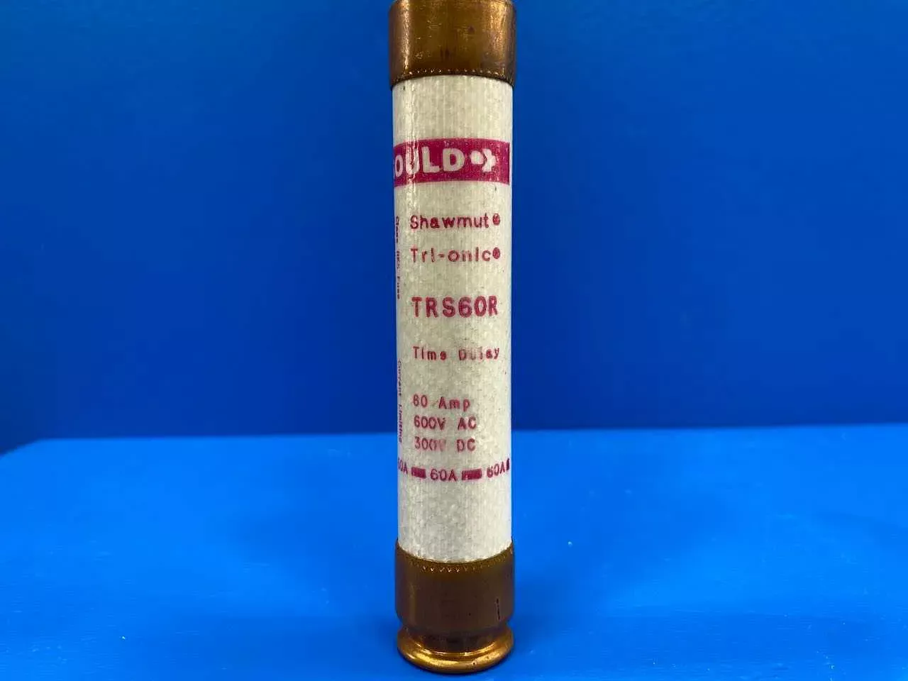 60 Amp Class RK5 Time Delay Fuse 600V Mersen Tri-Onic TRS-60R