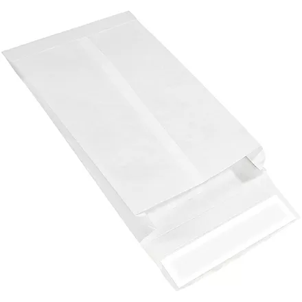 9 x 12 x 2 White End Opening Tyvek Envelope 100/Case