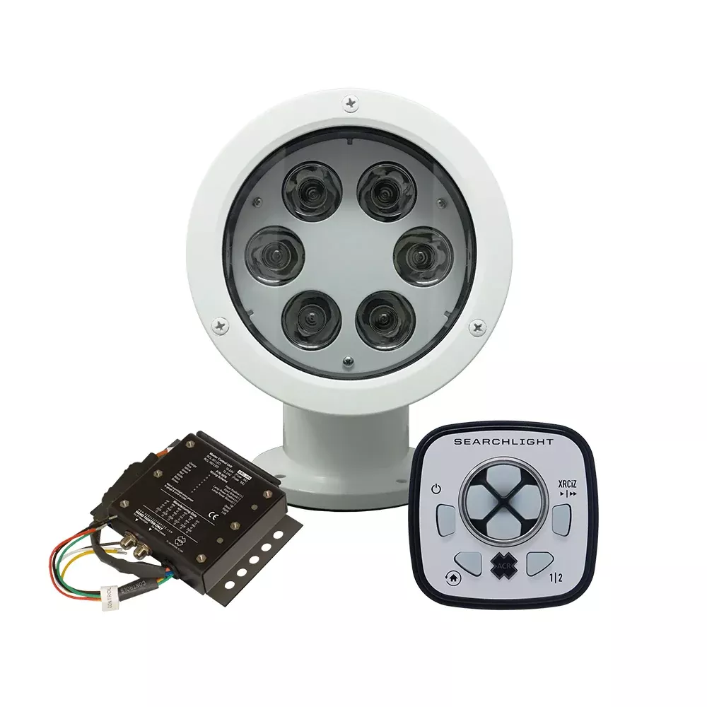 ACR RCL-50 LED White Searchlight w/URP-103 Wired Point PadURC-104 Master Controller [1982]
