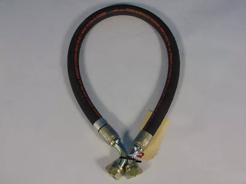Aeroquip EN856 FC659-12 Hydraulic Hose (1 1/2") I.D. X 44" 4000psi