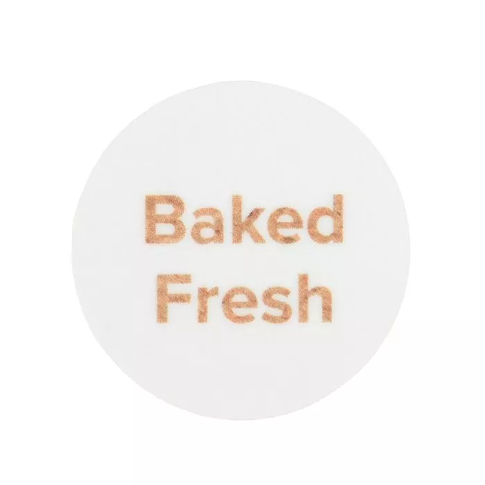 Baked Fresh Round Printed Labels, 1" (1 pack)