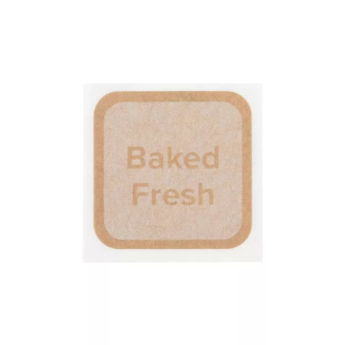 Baked Fresh Rounded Square Printed Labels (1 pack) - DISCONTINUED, 1"