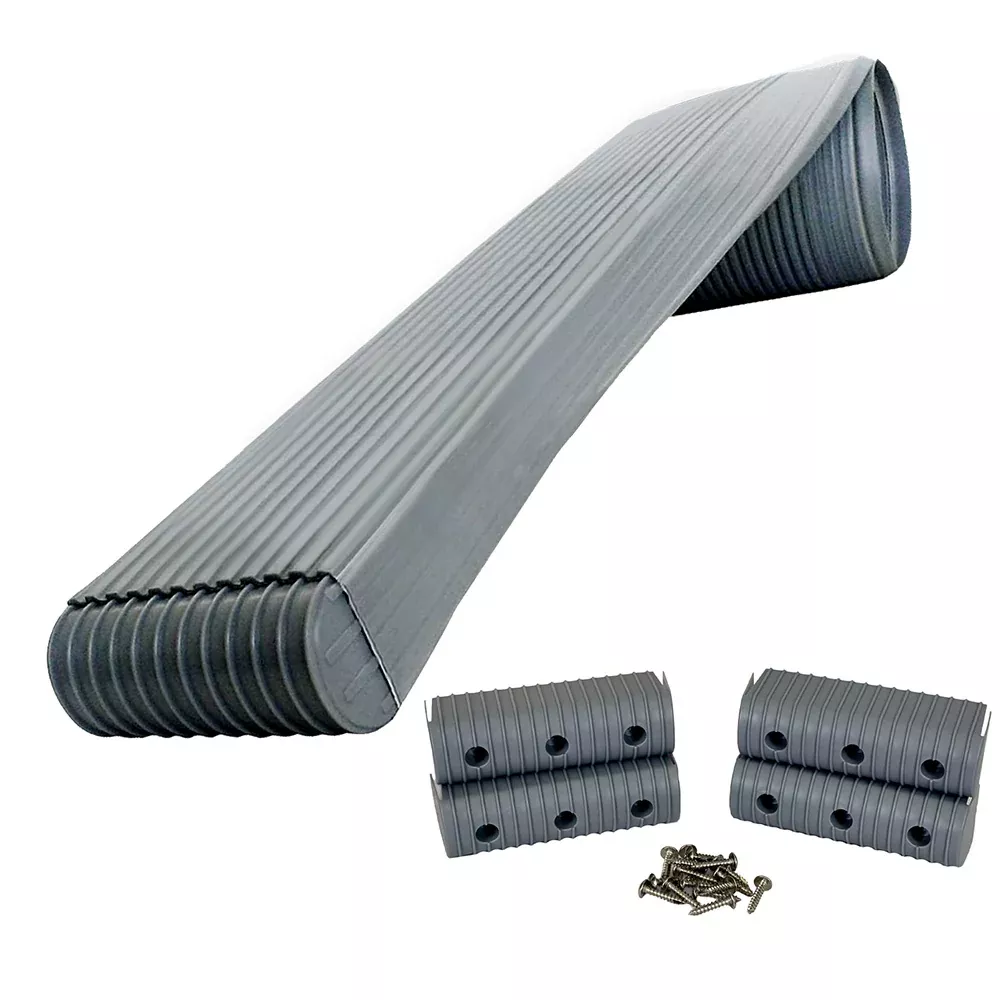 Caliber BunkWrap Kit - Grey 24' x 2" x 6" Roll + 4 Caps + HRDW Roll + 4 EndcapsStainless Steel Hardware [23056]