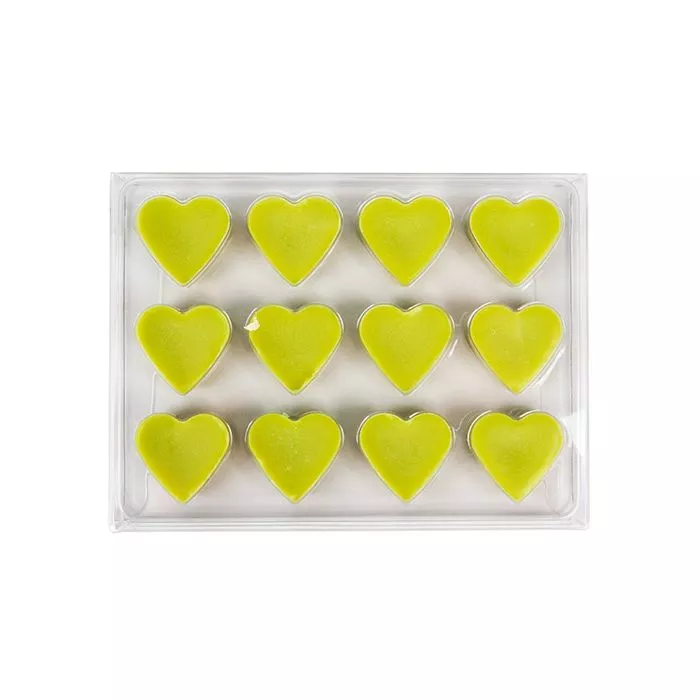 Clear Artisan Candy Box Set, Heart Insert, 4" x 13/16" x 5 7/16" (25 pack)