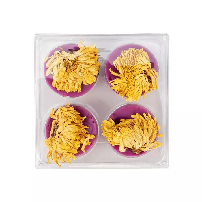 Clear Artisan Candy Box Set, Round Insert, 2 3/4" x 13/16" x 2 11/16" (25 pack)