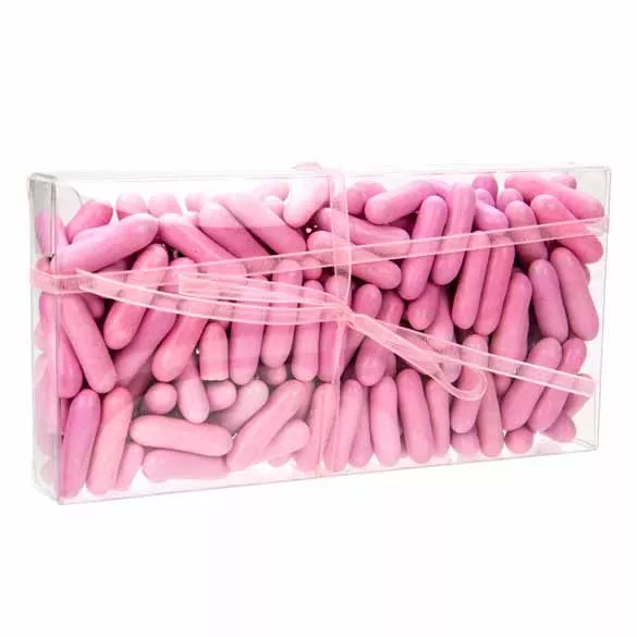 Clear Chocolate Box for 8pc, 2 3/4" x 13/16" x 5 7/16" (25 Pieces)