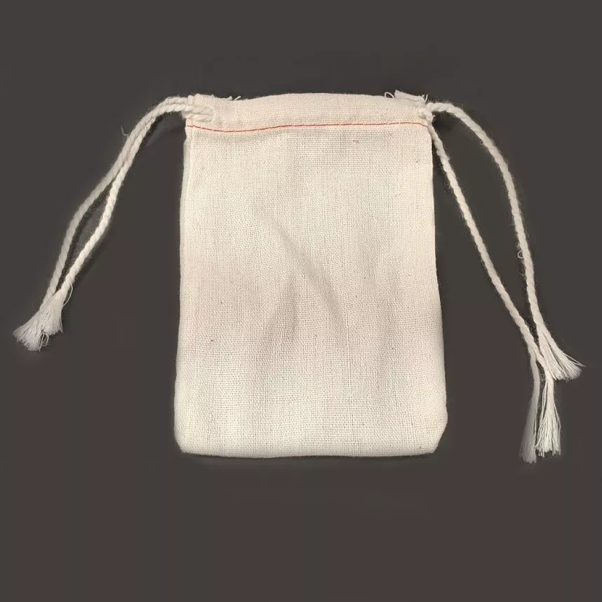 Cotton Double Drawstring Bags - Reliable and Versatile, 3 1/4" x 5" - 100/Case
