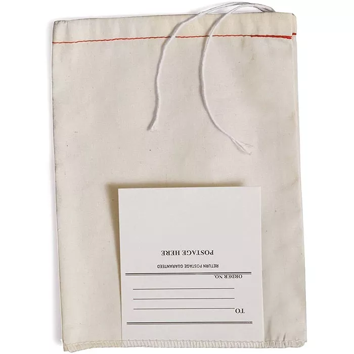Cotton Drawstring Bag w/ Tag, 3" x 5" 100/Case