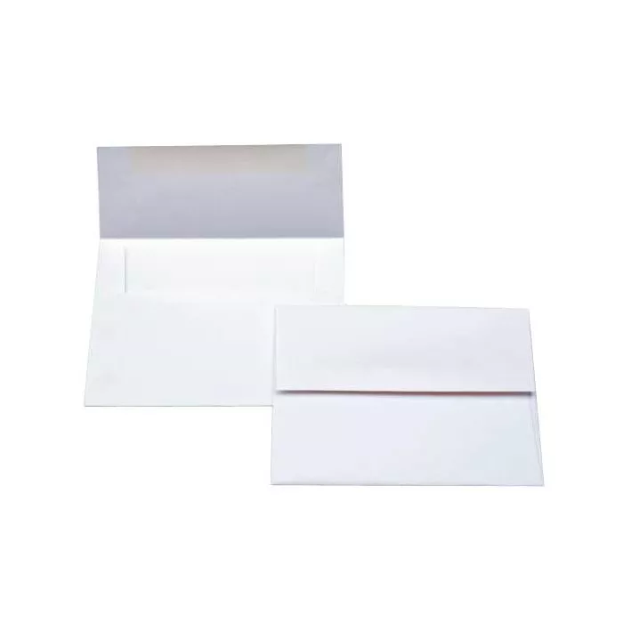 Curious Metallic Envelopes, White, 5 3/4" x 4 3/8" - A2 (50 pack)