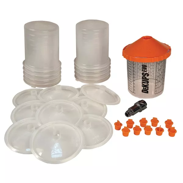 DeVILBISS DeKUPS EVO Disposable Paint Cup Starter Demo Kit - 24 oz