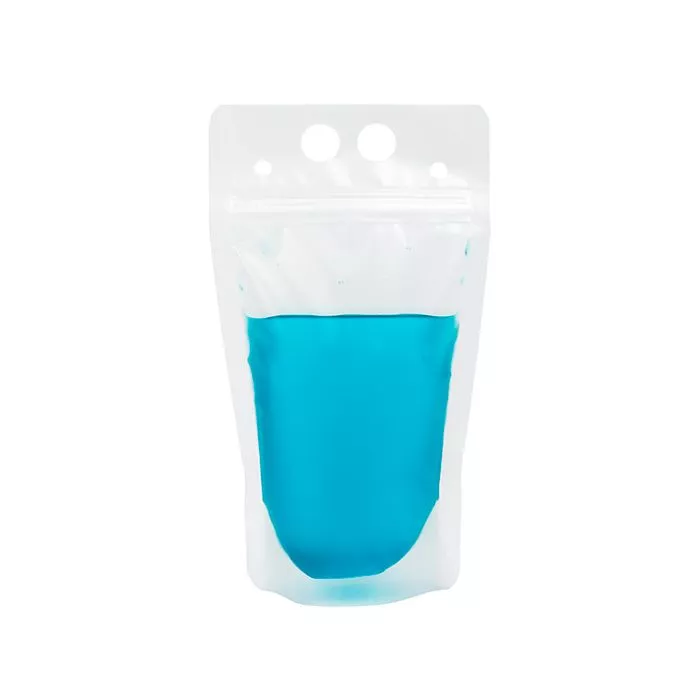 Frosted Drink Pouch, 5 1/16" x 1 9/16" x 9" (10 Pieces)