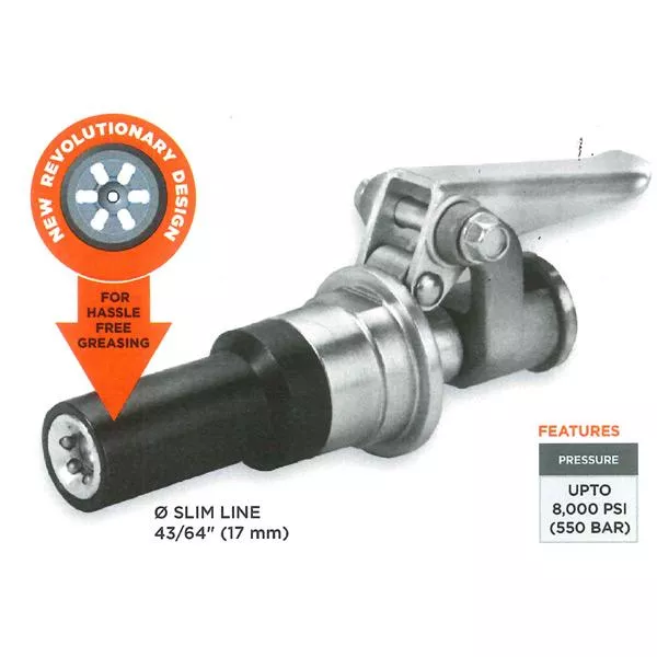 Groz 17.0Mm Quick-Lock Grease Coupler | Greasing Equipment - Grease Gun Accessories