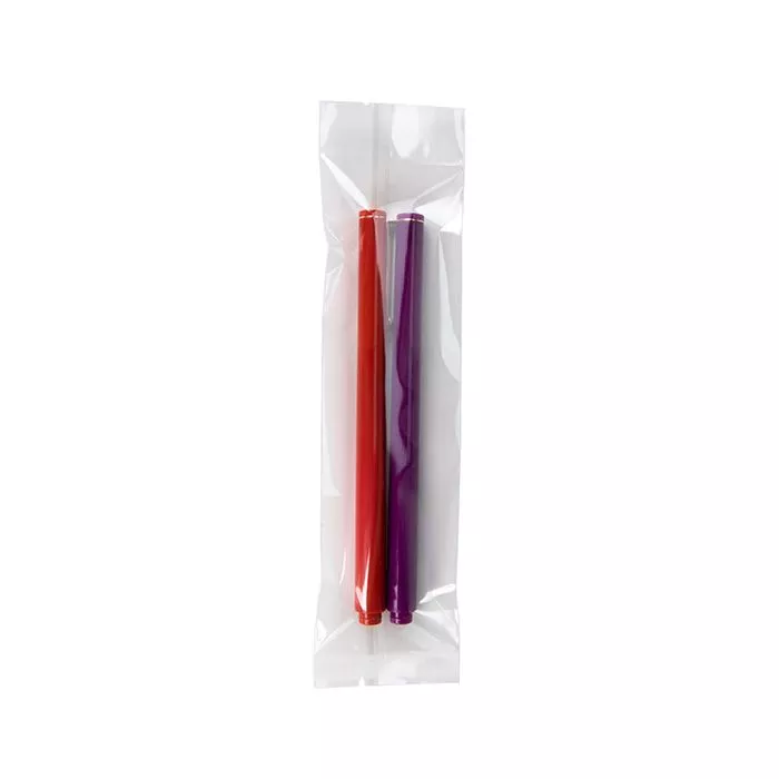 Home Compostable Eco Clear Flat Heat Seal Bag, 2" x 8" (100 Pack)