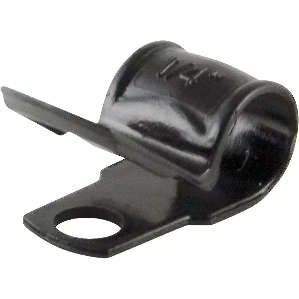 Isl Nylon 'P' Cable Clamp 6Mm - Black - 100Pk | P' Cable Clamp