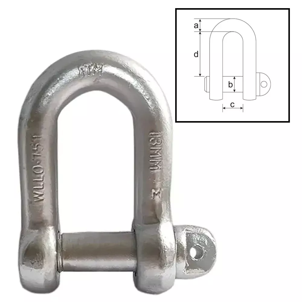 ITM Dee Shackle, Grade M, 6 Tonne, 32mm Body
