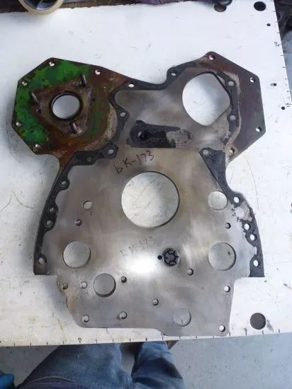 John Deere R56736 Engine Timing Cover Plate Front Engine to Tractor T20295
